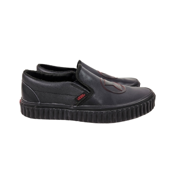 Vans Limited Edition Marvel Black Widow Slip On Sneakers Women's Size 6 - Picture 3 of 13